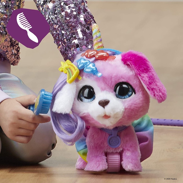 Furreal Glamalots Unicorn Puppy Dog Interactive Pet Toy with Sounds