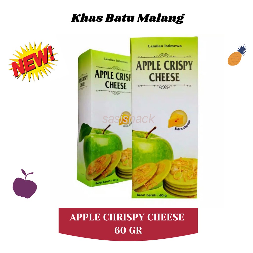 APPLE CRISPY CHEESE Apel Keju Khas Malang 60 gr