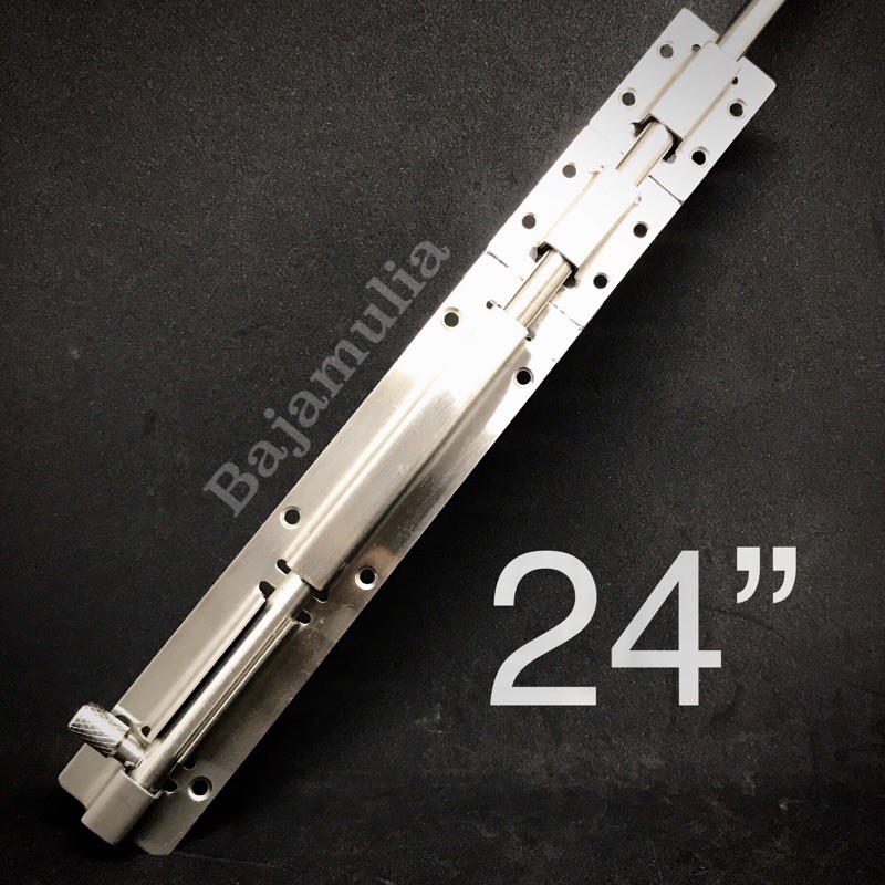 Grendel pintu stainless / gerendel pintu stainless / grendel 24” / grendel stainless panjang