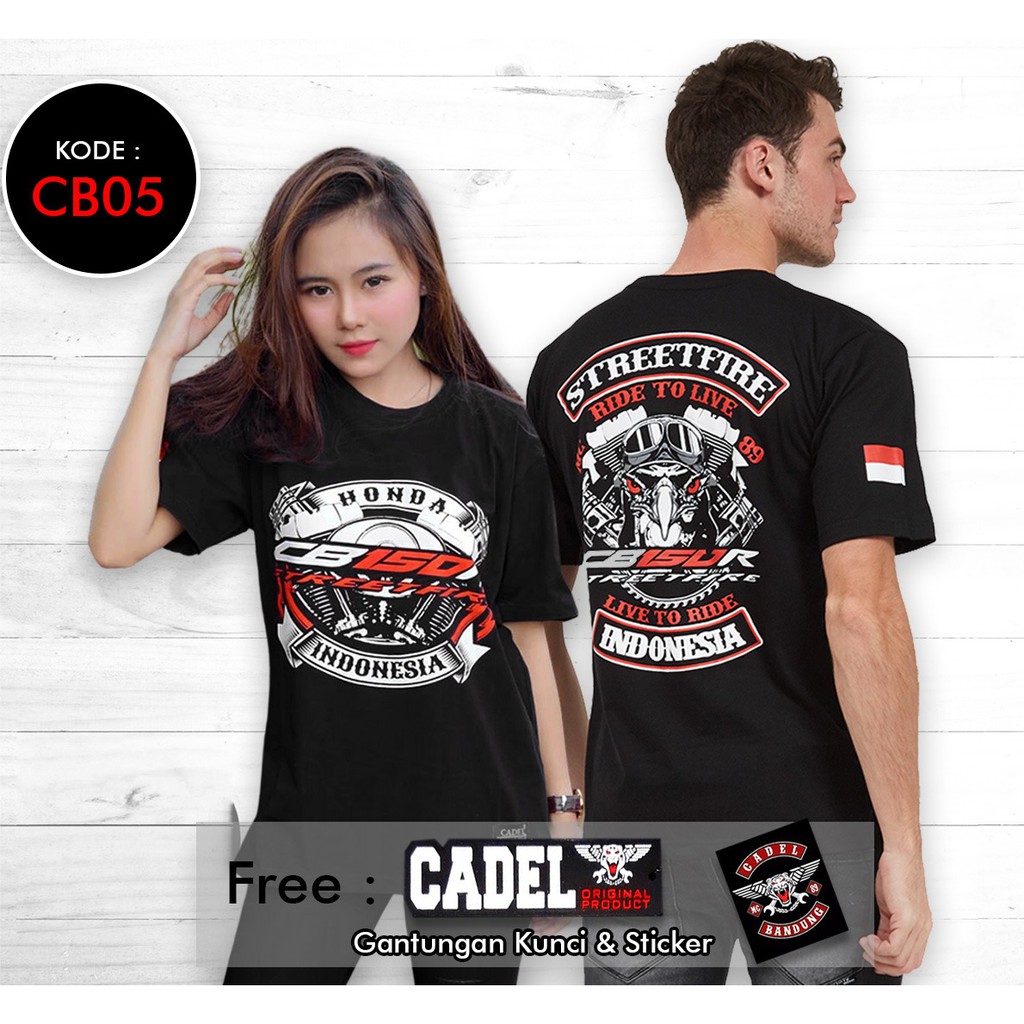 KAOS Pria Wanita (cod) Kaos BIKERS HONDA CB150R STREETFIRE BAJU MOTOR RIDER HONDA CB150R