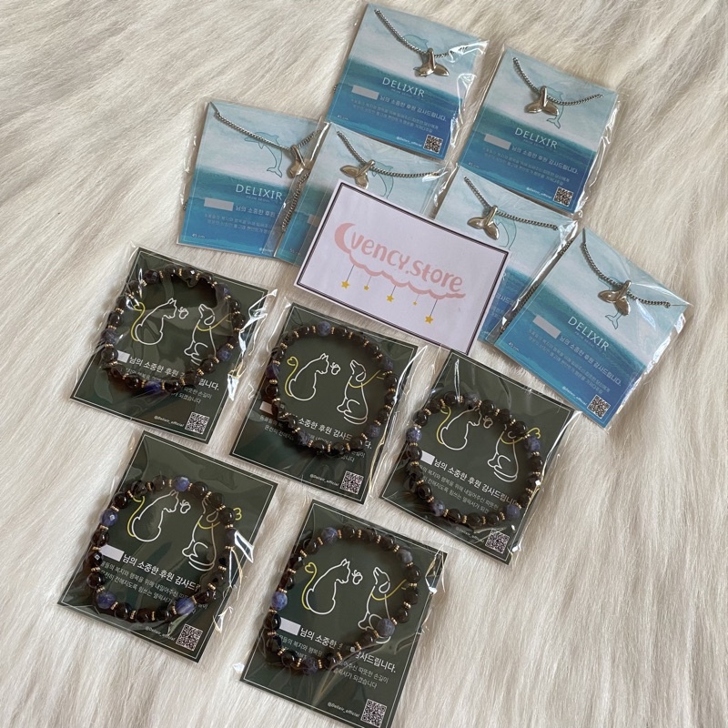 [READY STOCK] DELIXIR WHALE TAIL NECKLACE BRACELET JUNGKOOK JAEMIN JENO