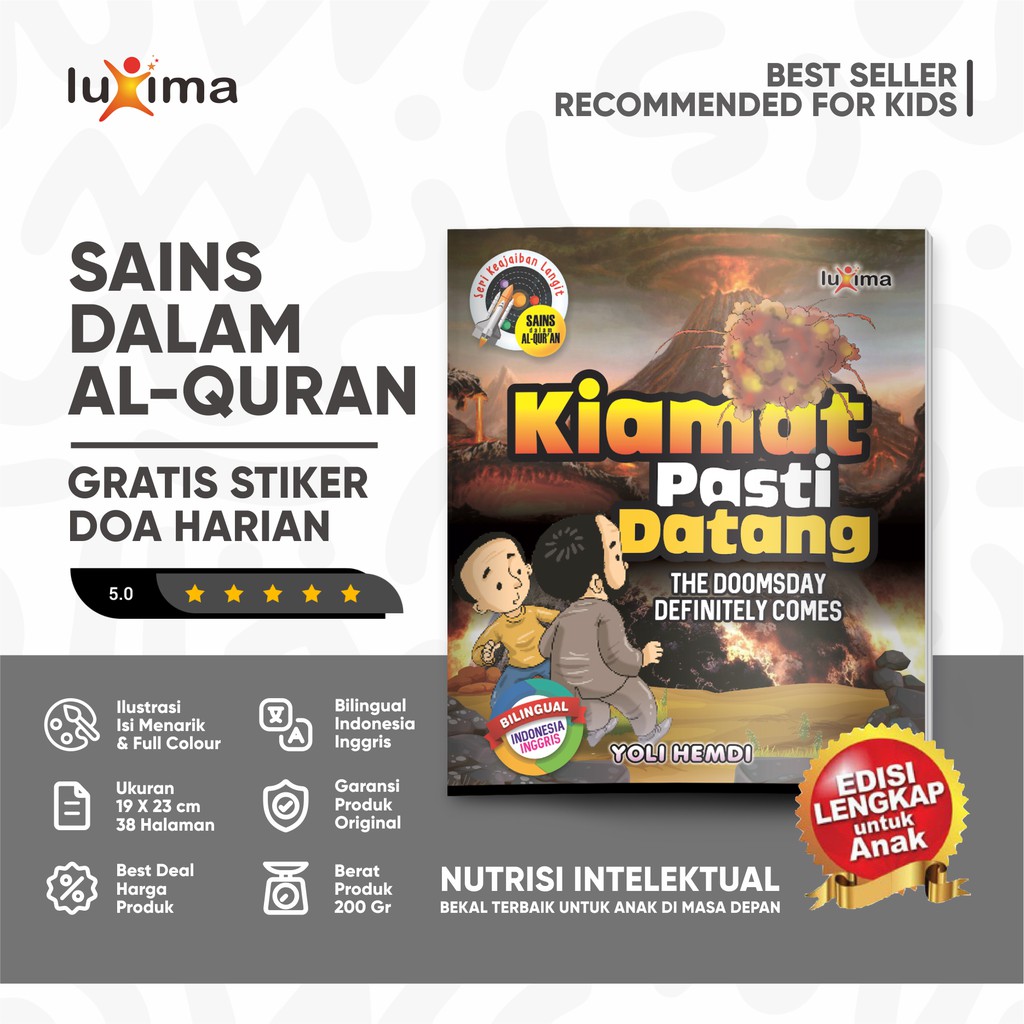 Kiamat Pasti Datang - Seri Keajaiban Langit 15 / Buku Belajar Pengetahuan Sains Quran Anak Bergambar