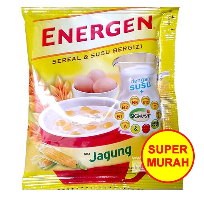 

Energen Sereal Susu Jagung Sachet 30 Gram / gr