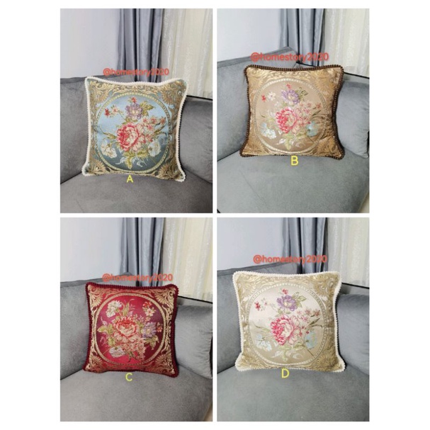 Sarung Bantal kursi Sofa premium mewah uk50x50 gaya eropa modern