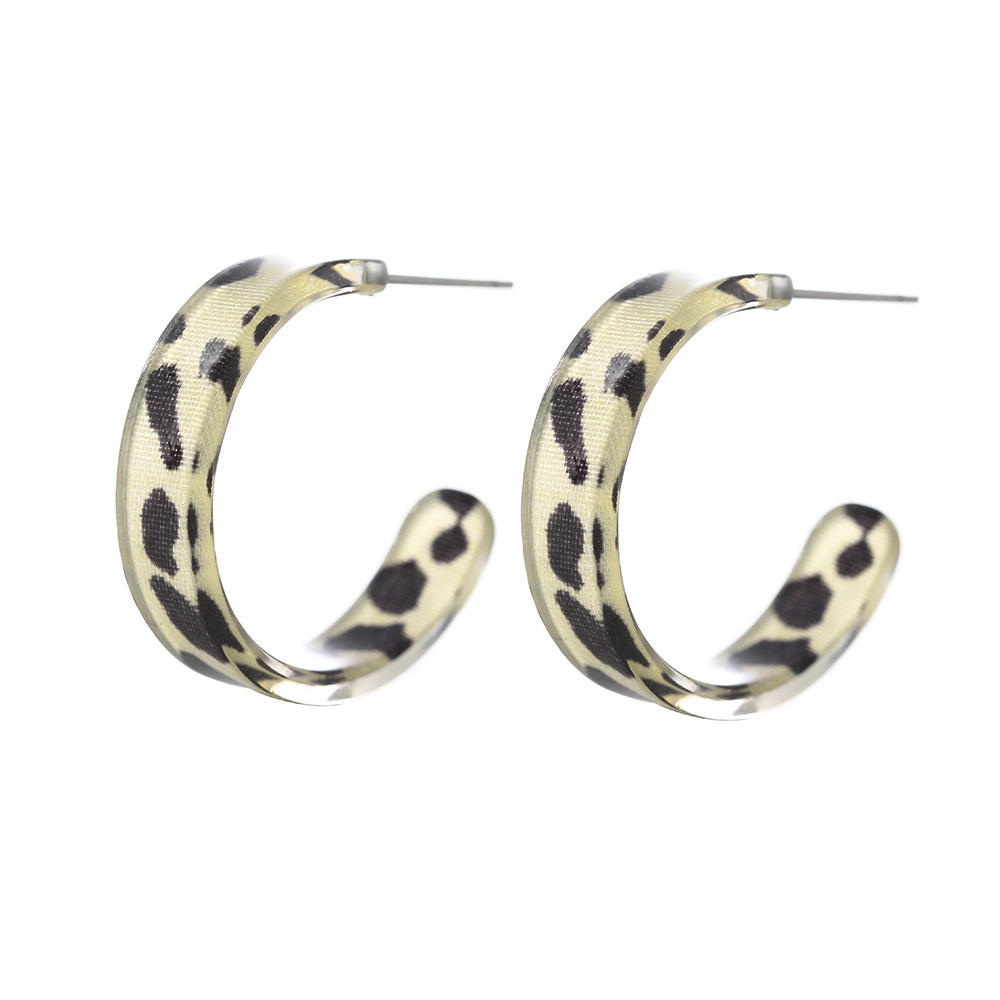 Anting Tusuk Motif Leopard Bahan Sterling Silver 925 Ala Korea Untuk Wanita