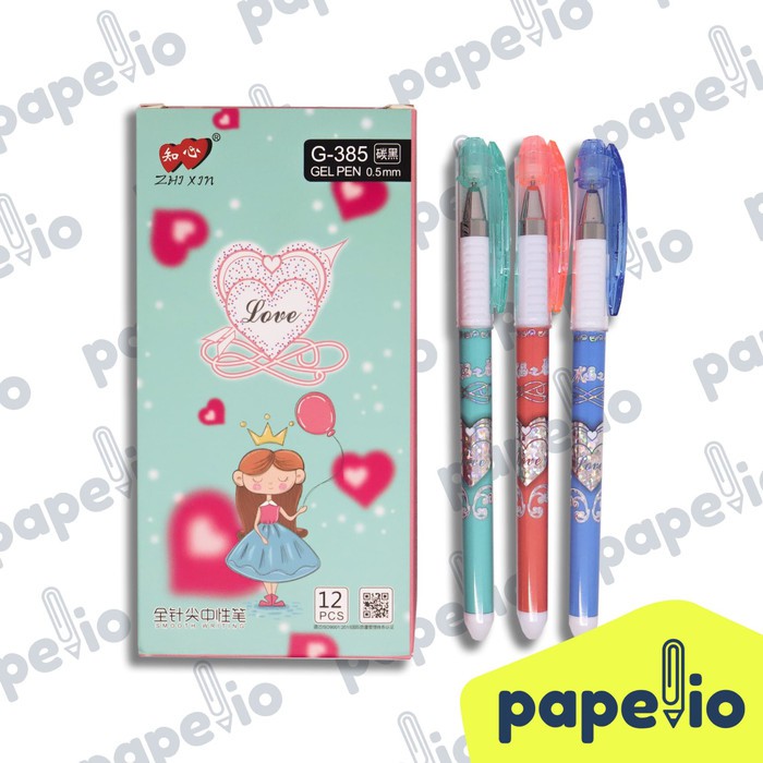 

[12 PCS] Gel Pen ZHIXIN Girl Love G385