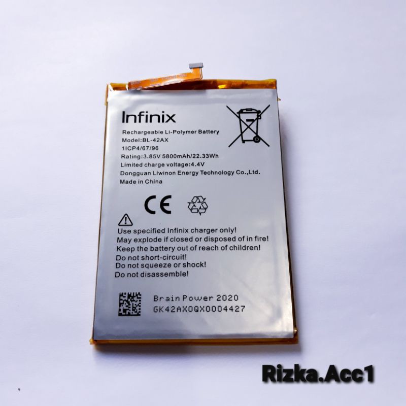 Baterai Batre Infinix X572 Note 4 BL-42AX Original Oem Battery Hp