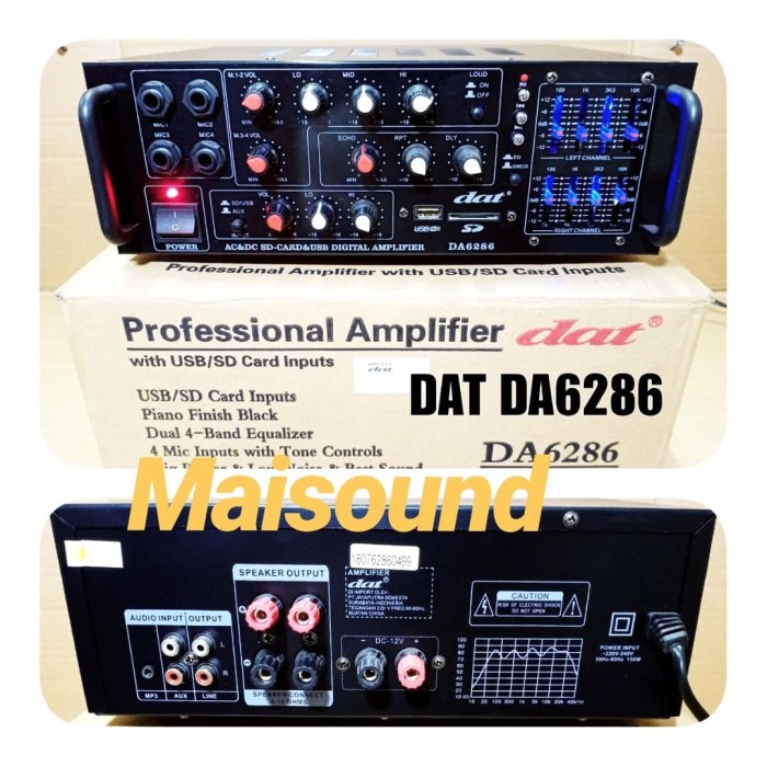 Terlaris AMPLIFIER DAT DA 6286 AMPLI DAT DA6286 Keren