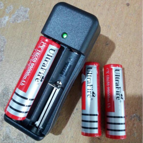 Charger baterai 3.7v 18650 2 slot baterai