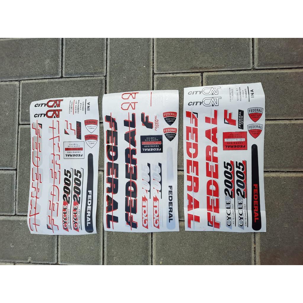 TERMURAH!!! STICKER Sepeda Federal Jadul / Realpict