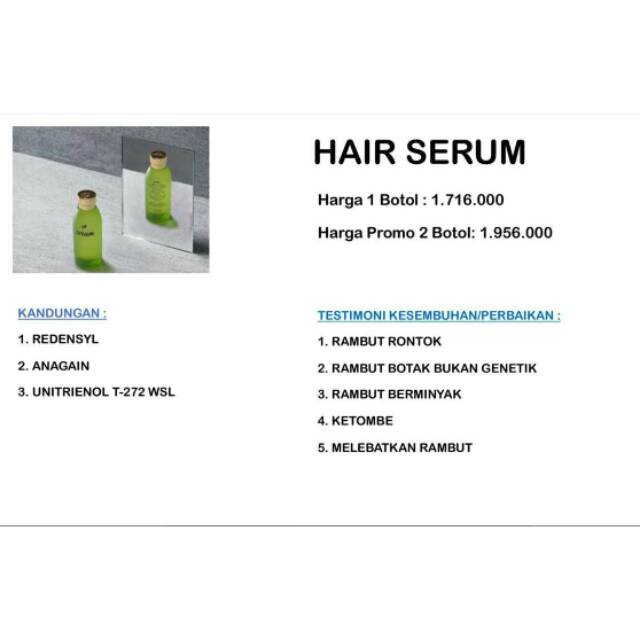 Hair serum biogreen science