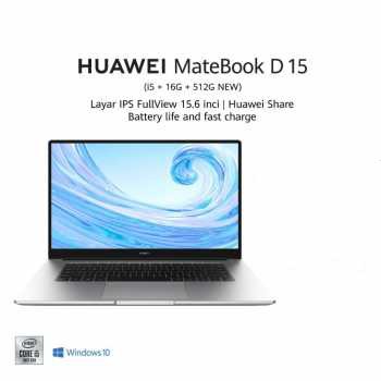 Huawei MateBook D15 Laptop i5-10210U (16GB / 512GB SSD) - Silver