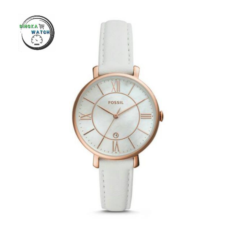 JAM TANGAN CEWEK FOSSIL TALI KULIT ORIGINAL GARANSI 2 TAHUN