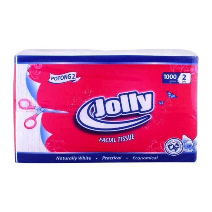 Tissue Jolly 2 Ply Potong 2 1000 gr Tisu Wajah Kiloan Tisue Halus