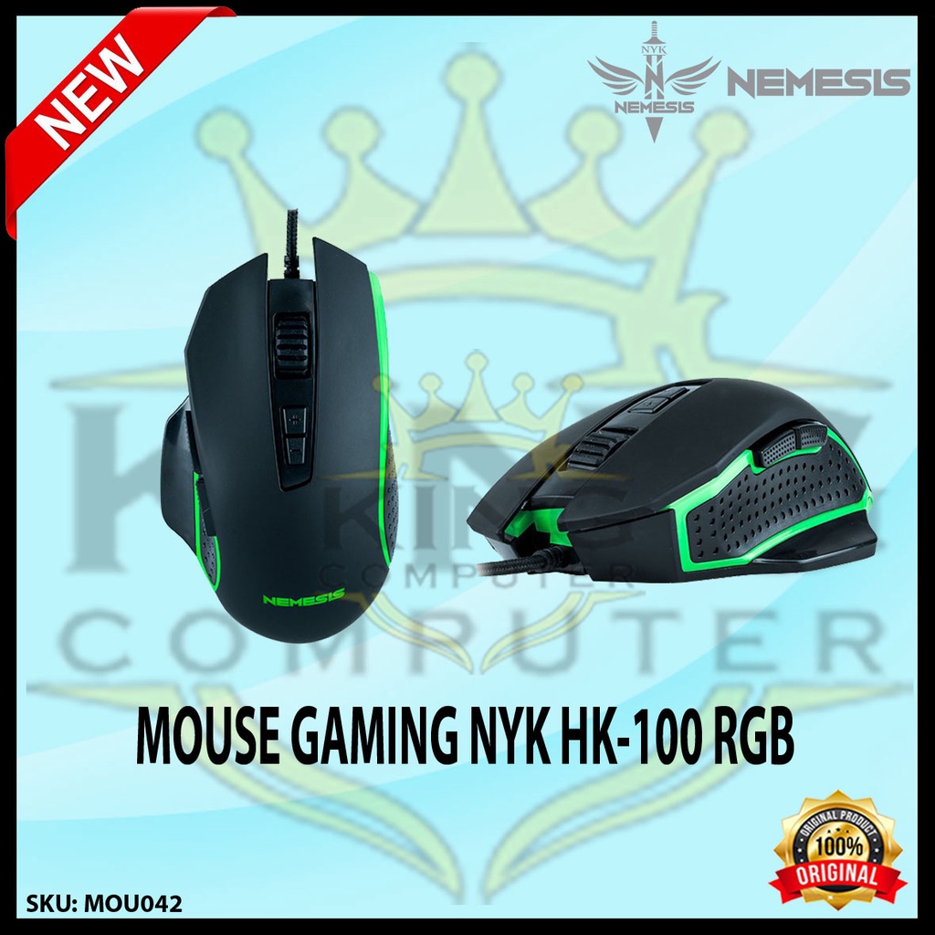 MOUSE GAMING NYK HK-100 TERMINATOR RGB MURAH