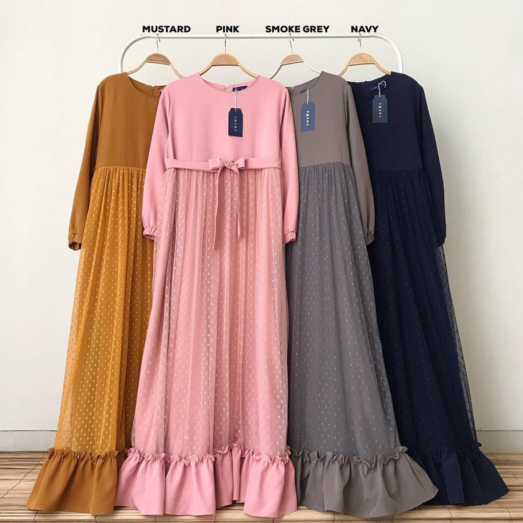 Nasita Dress / DRESS WANITA MUSLIMAH / CASUAL DRESS - DRESS KEKINIAN / BAJU KONDANGAN