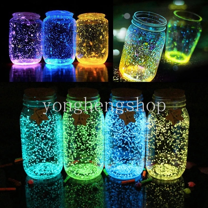 Ornamen Batu Kerikil Luminous Glow In The Dark Untuk Dekorasi Taman