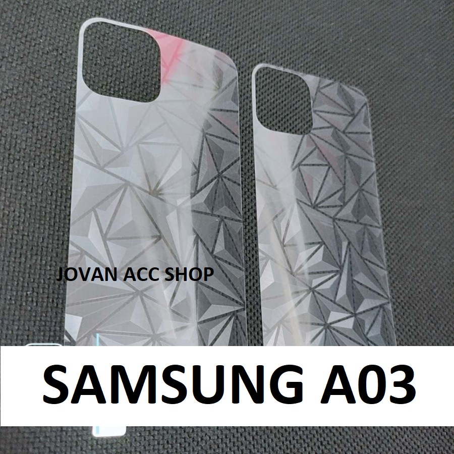 SAMSUNG A05 A05S A04 A04E A04S A22 LTE A03 A03 CORE A02 M02 A50 A20S A30S A50S ANTI GORES BELAKANG SKIN BELAKANG DIAMOND ANTI JAMUR GARSKIN BACK DIAMOND PELINDUNG BELAKANG