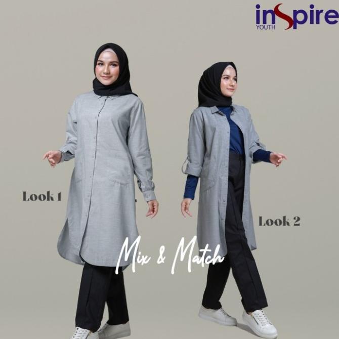 Tunik Youth Inspire ITU 014 / Baju Tunik Wanita Terbaru 2020 Termurah