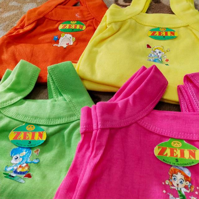 Singlet Zein anak warna baby bayi dan balita 0-6 tahun