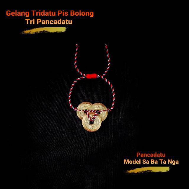 Gelang Tridatu Pis Bolong Sa Ba Ta A / Pis Bolong Pancadatu / Gelang Tridatu Khas Bali / Gelang Khas Bali / Craft Dewata