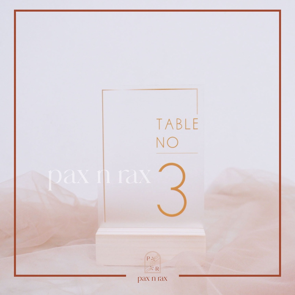 Nomor Meja Astetik I Table Number I Nomor Meja I Wedding Table Number I Cafe Table Number