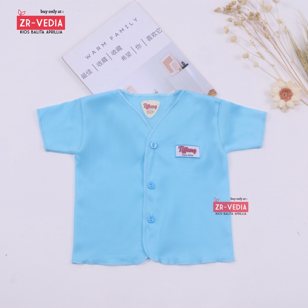 (ISI 6-12 PC) Baju STANDAR SNI Lengan Pendek uk Baby New Born / Atasan Kancing Tidur Branded Kaos Laki Perempuan