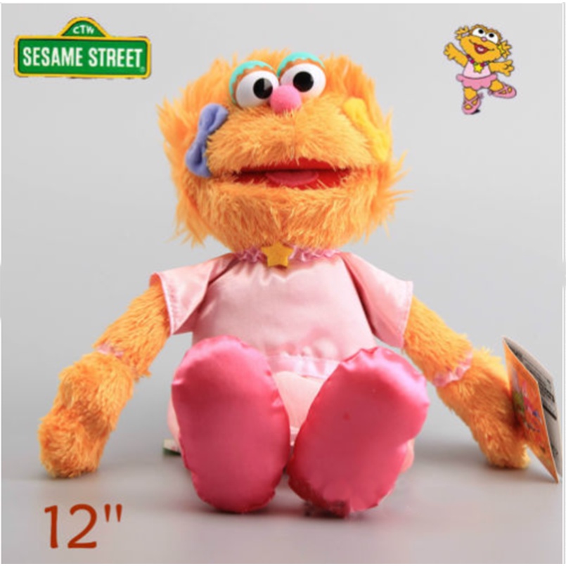 【New】Sesame Street Plush Elmo Zoe Ernie Oscar Cookie Grover Bird NWT Toys