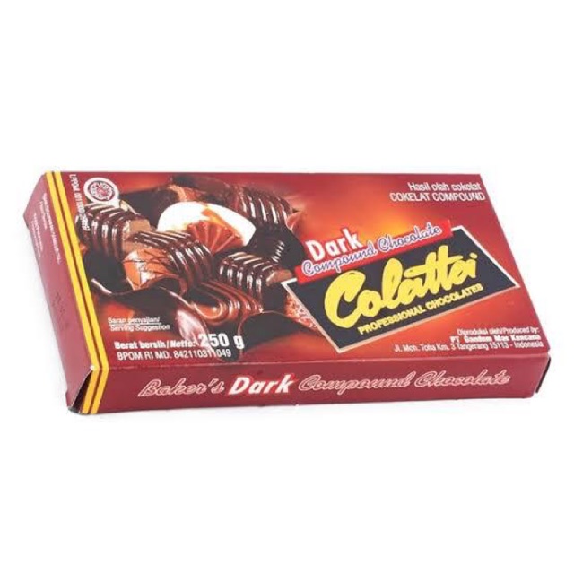 

Colatta Dark/White/Strawberry Compound Chocolate 250 gr