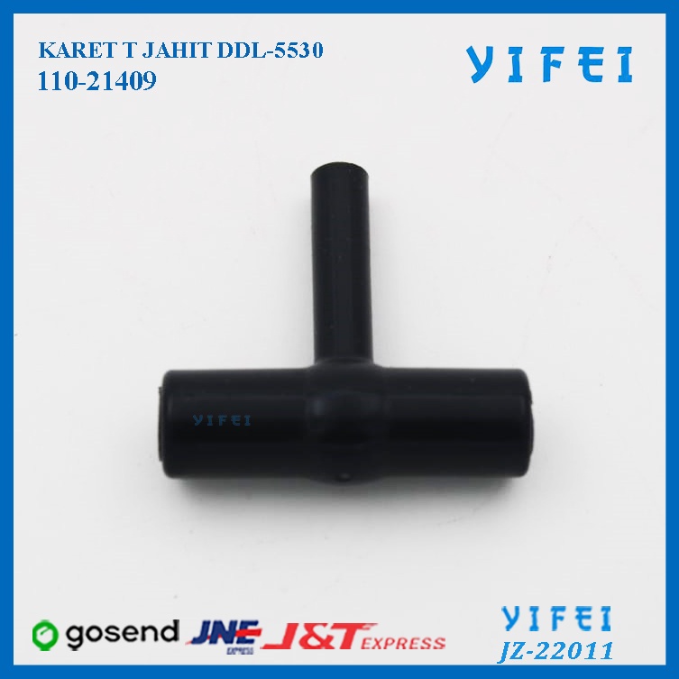 Karet T Sambungan Pipa Oli Mesin Jahit JUKI 110-24109/YIFEI-22011