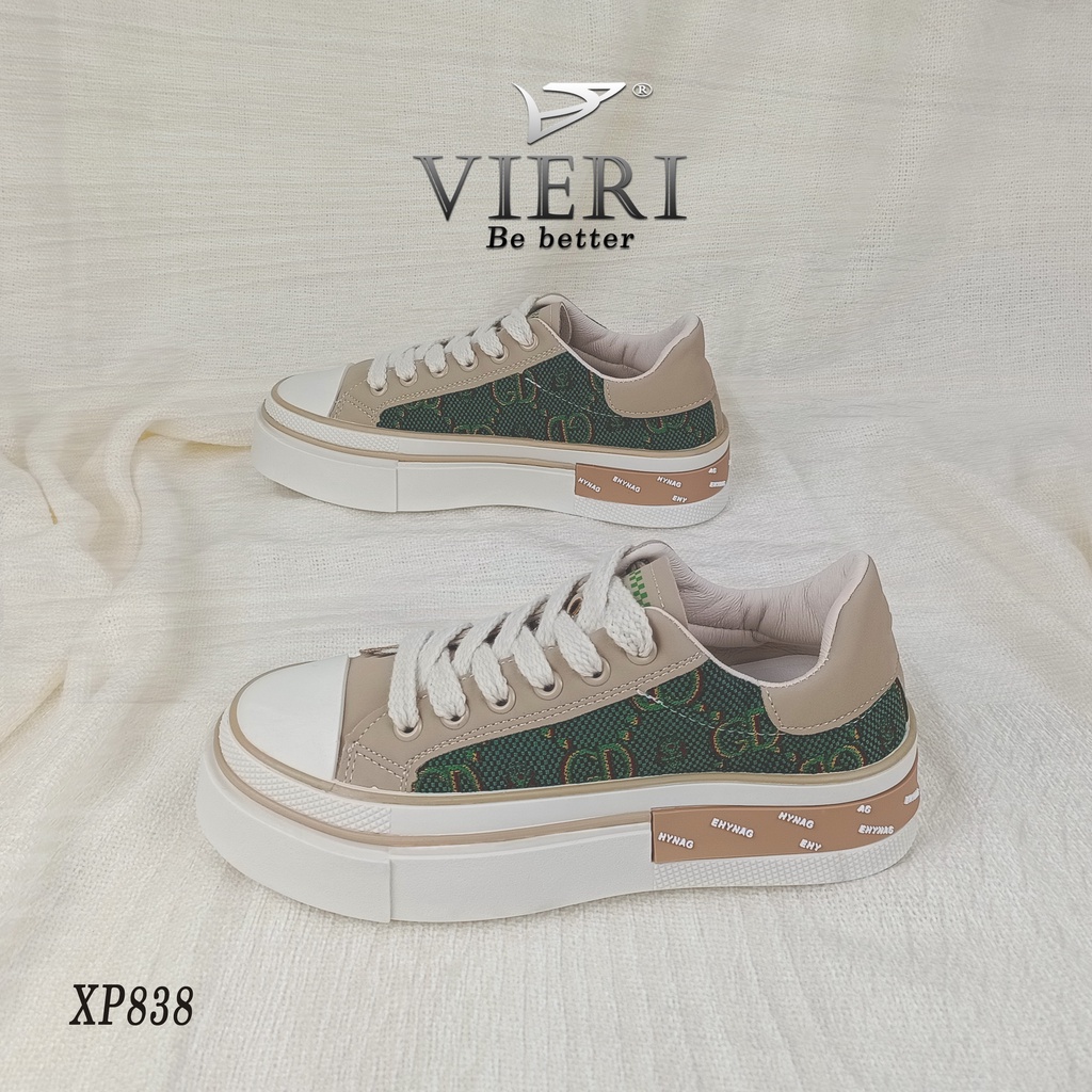 VIERI Sepatu Sneakers Wanita Sport Shoes Cream XP838-1