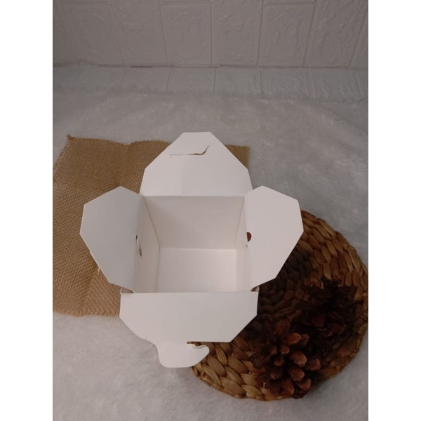 

Kemasan Rice Box Dus Rice Box bahan Ivory foodgrade Polos