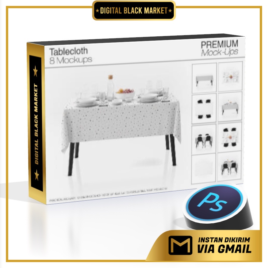 Tablecloth Mockup Set V.3 - Adobe Photoshop