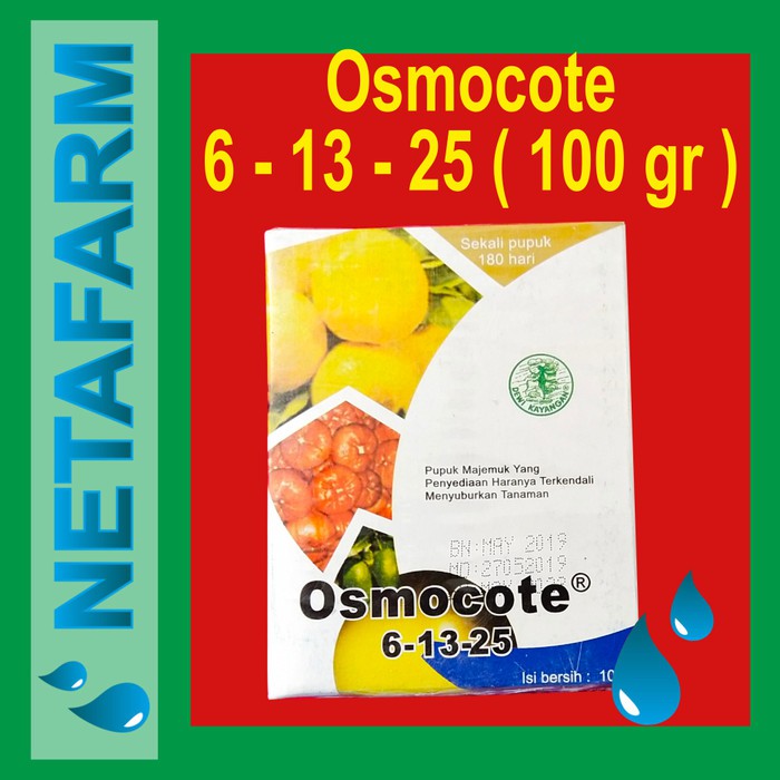 OSMOCOTE 6 - 13 - 25 - 100gr Pupuk Slow Release