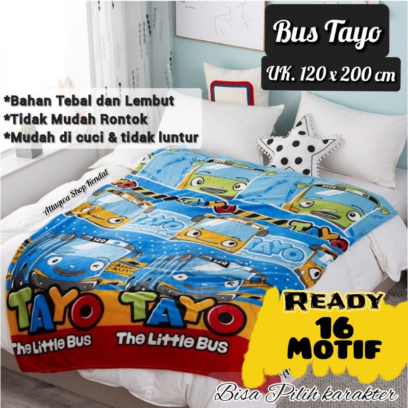 Selimut Bulu Motif Selimut Karakter Anak Lembut Tebal Murah dan Berkualitas Doraemon