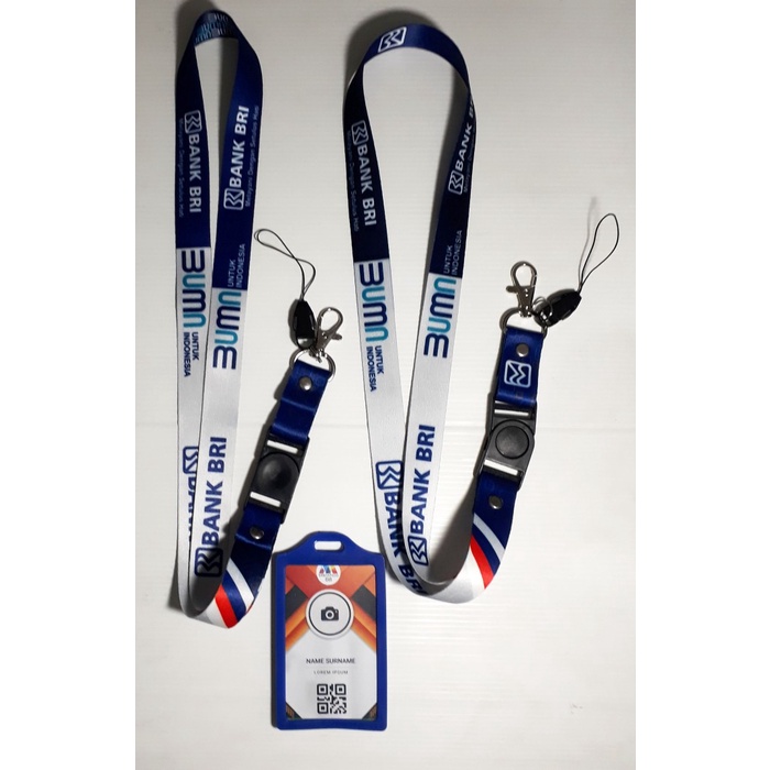 

Gaya Lanyard Printing Gantungan Id Card Bank Bri (Paket Lengkap) Hemat