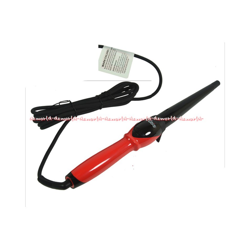 Kris Pengeriting Rambut Digital 50W Merah dengan design ergonomis dan hemat energi