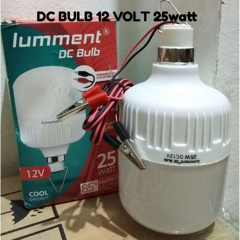 LAMPU 12V AKI 25W LUMMENT 25 WATT LAMPU DC LED BULB ACCU 12VOLT 12 V 12 VOLT