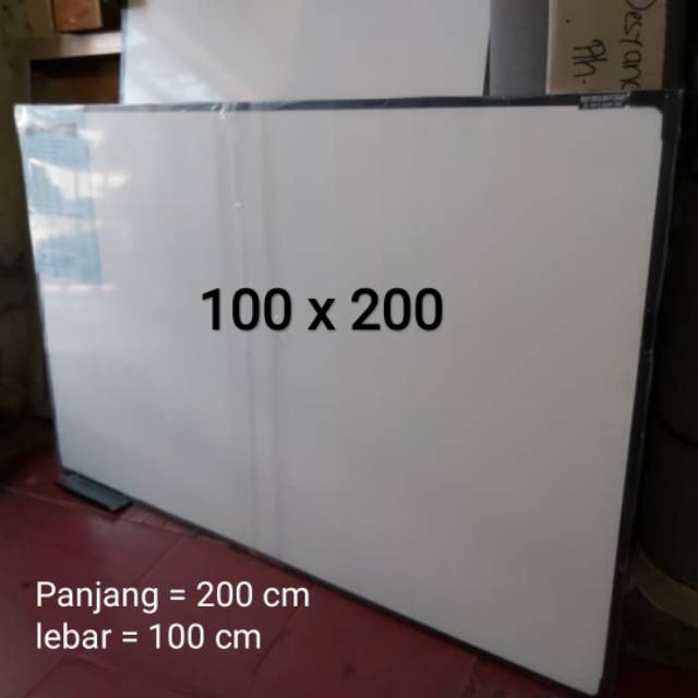 Whiteboard papan tulis 100 x 200 cm