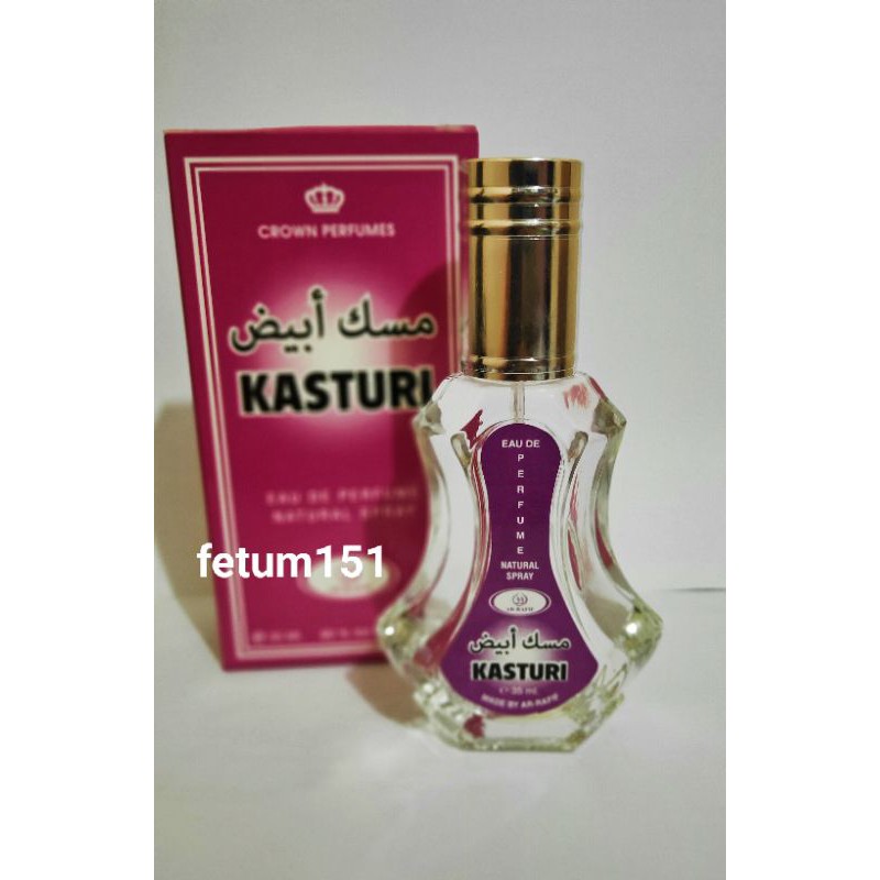 parfum arrafif 35ml spray Kasturi minyak wangi misik putih