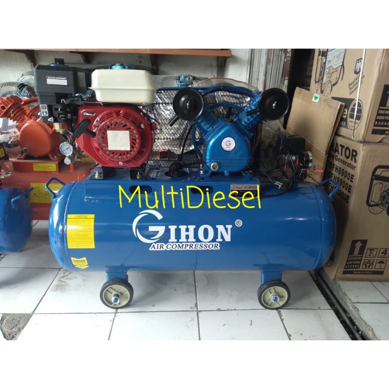 Kompresor Angin GIHON 1Hp - Mesin Penggerak Gx200