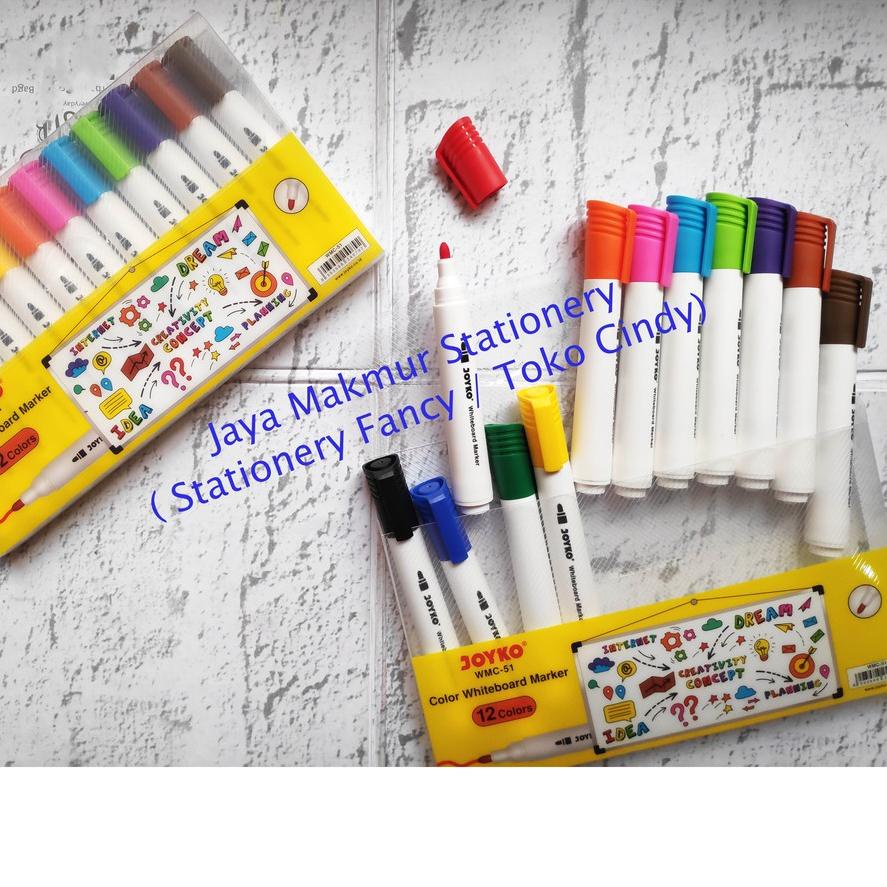 

*Banyak Peminat* Spidol Warna Joyko Whiteboard WMC-51 (12 warna) populer
