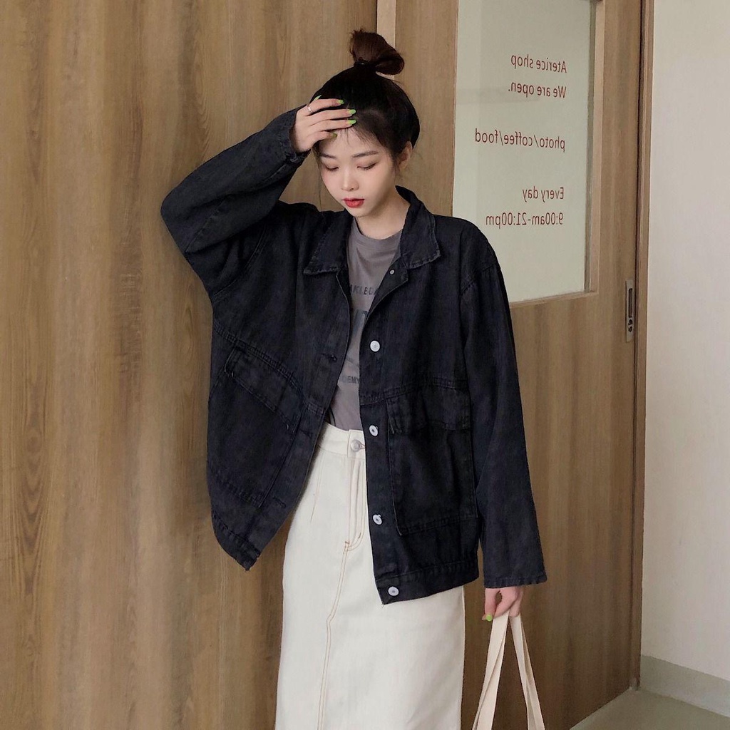 【xiaozhainv】Jaket denim longgar all-match wanita Korea-2