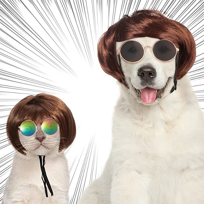 [1 Pcs Pet Products] [Pet Wig Cosplay Props]