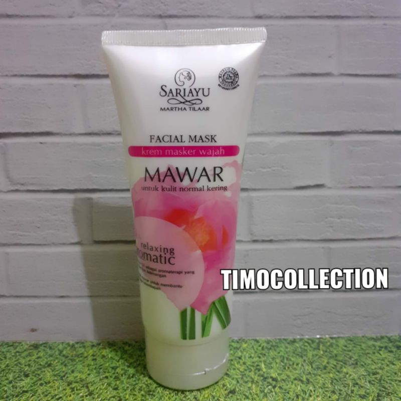 Sariayu Facial Mask Krem Masker Wajah Mawar