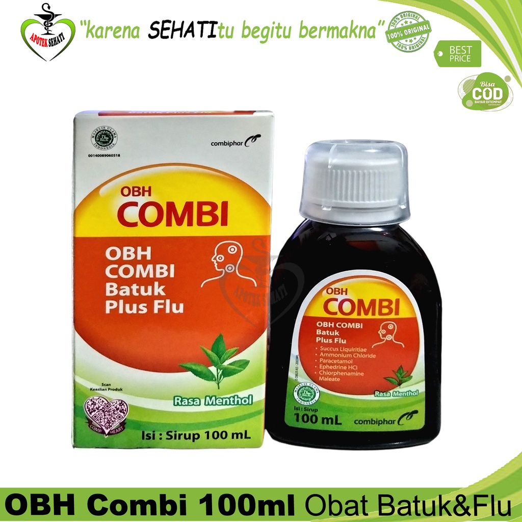 OBH COMBI FLU BATUK SIRUP RASA MENTHOL 100 ml