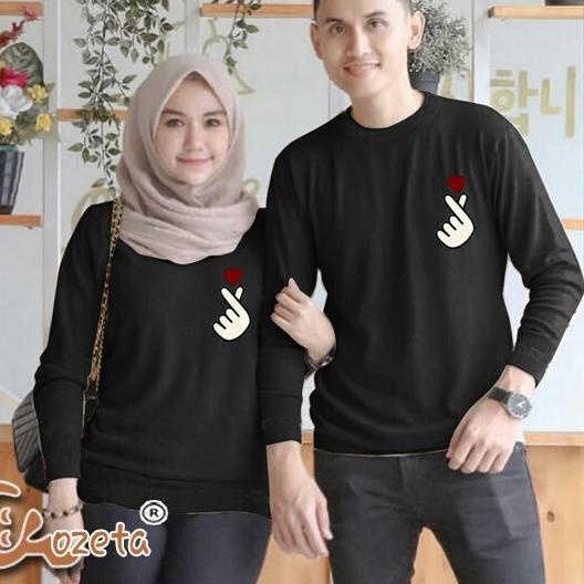 Baju Kaos Couple Pasangan Lengan Panjang Saranghae