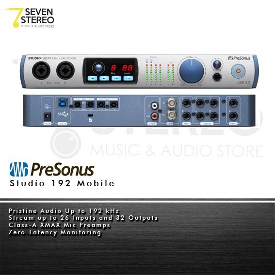 PreSonus Studio 192 Mobile USB Audio Interface - Soundcard