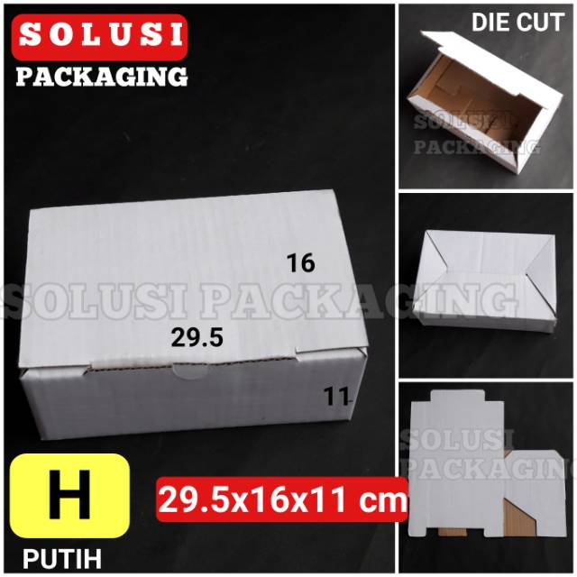 

KARDUS 29.5X16X11 PUTIH ISI 10 PCS tipe H | KARDUS PACKING KARDUS POLOS KARDUS SEPATU KOTAK AKSESORIS DOS BOX