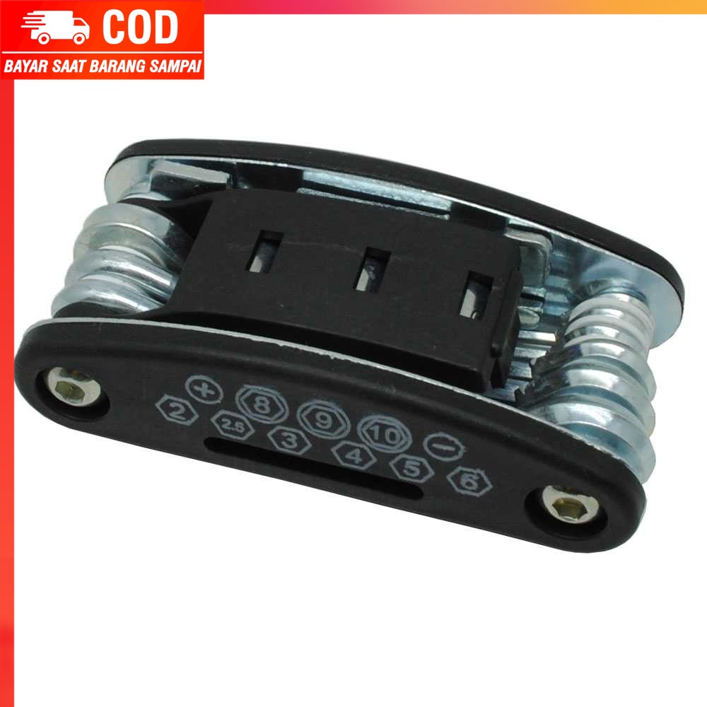 (100% BARANG ORI) TaffSPORT Multifunctional 15 in 1 EDC Repair Tool - HW0668